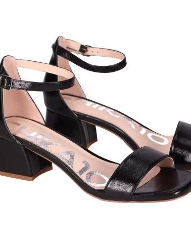 CHIKA10 MELANIA 12 BLOCKABSATZ-SANDALE NEGRO