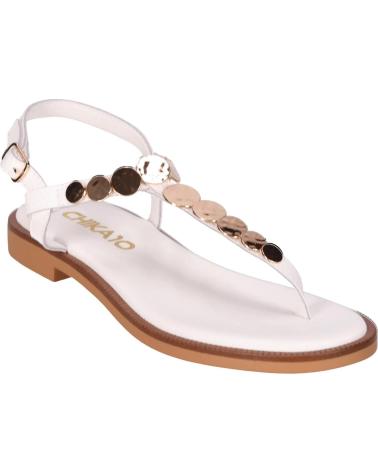CHIKA10 SANDALIAS COINS 01 BLANCAS BLANCO