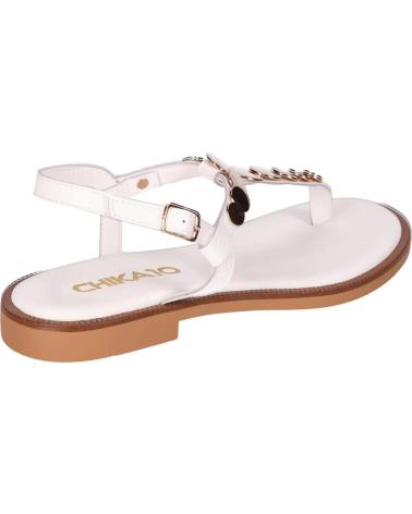 CHIKA10 SANDALIAS COINS 01 BLANCAS BLANCO
