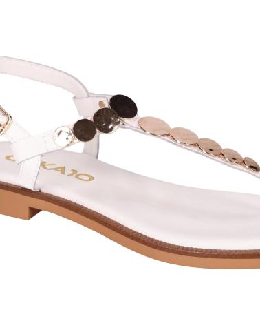 CHIKA10 SANDALIAS COINS 01 BLANCAS BLANCO
