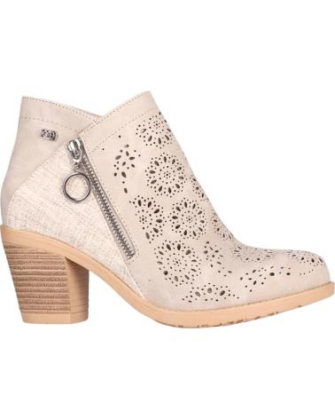 CHIKA10 BOTINES TONIA 18 BEIGE CON CALADOS