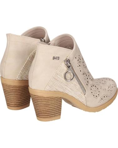 CHIKA10 BOTINES TONIA 18 BEIGE CON CALADOS