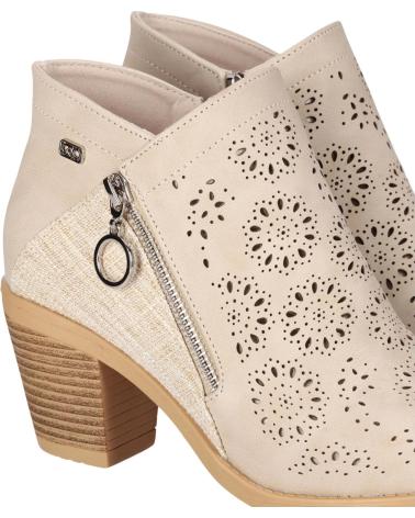 CHIKA10 BOTINES TONIA 18 BEIGE CON CALADOS