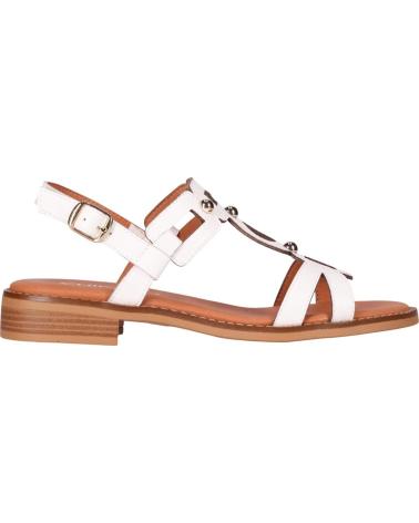 CHIKA10 SANDALIA PLANA MIL BLANCA CON DETALLES METÁLICOS BLANCO
