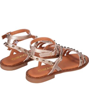 CHIKA10 SANDALIAS MUSAKA 23 ORO CON TACHUELAS