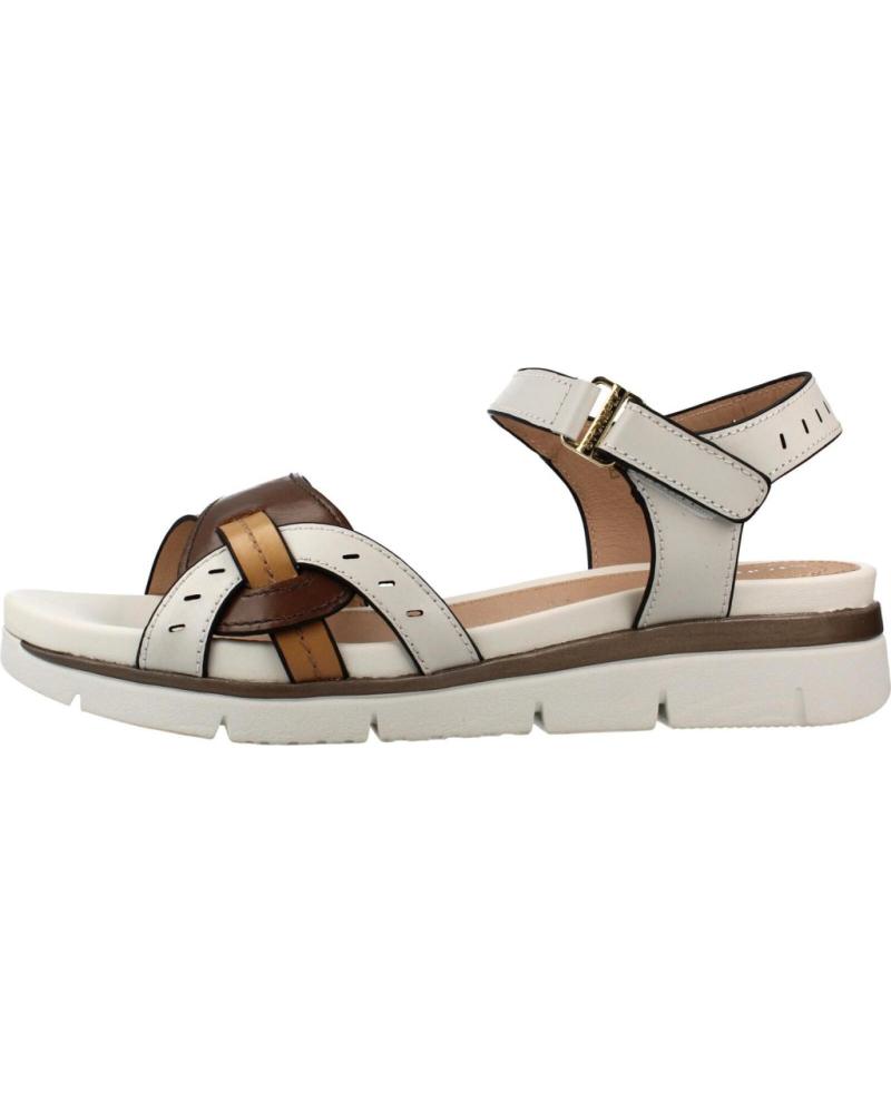 STONEFLY SANDALIAS ELODY 26 EN CUERO BLANCO Y TONOS TIERRA ARC