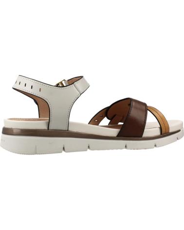 STONEFLY SANDALIAS ELODY 26 EN CUERO BLANCO Y TONOS TIERRA ARC