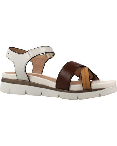STONEFLY SANDALIAS ELODY 26 EN CUERO BLANCO Y TONOS TIERRA ARC