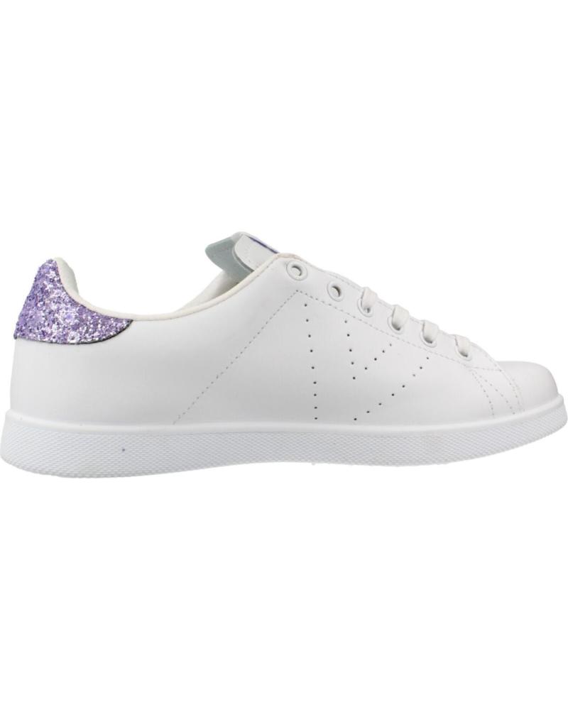 VICTORIA ZAPATILLAS 1125104 BLANCAS CON DETALLE LILA