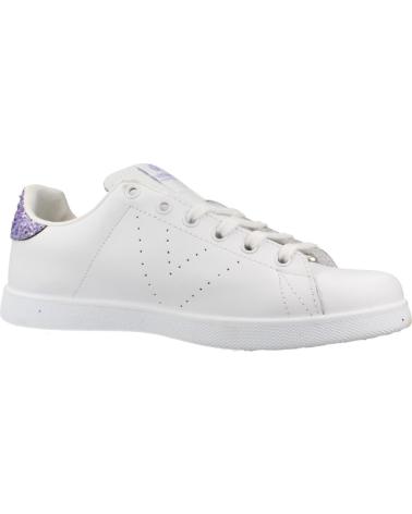 VICTORIA ZAPATILLAS 1125104 BLANCAS CON DETALLE LILA