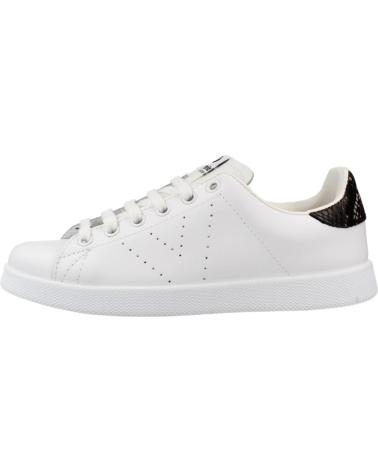 VICTORIA ZAPATILLAS 1125104 BLANCAS CON DETALLE NEGRO NEGR