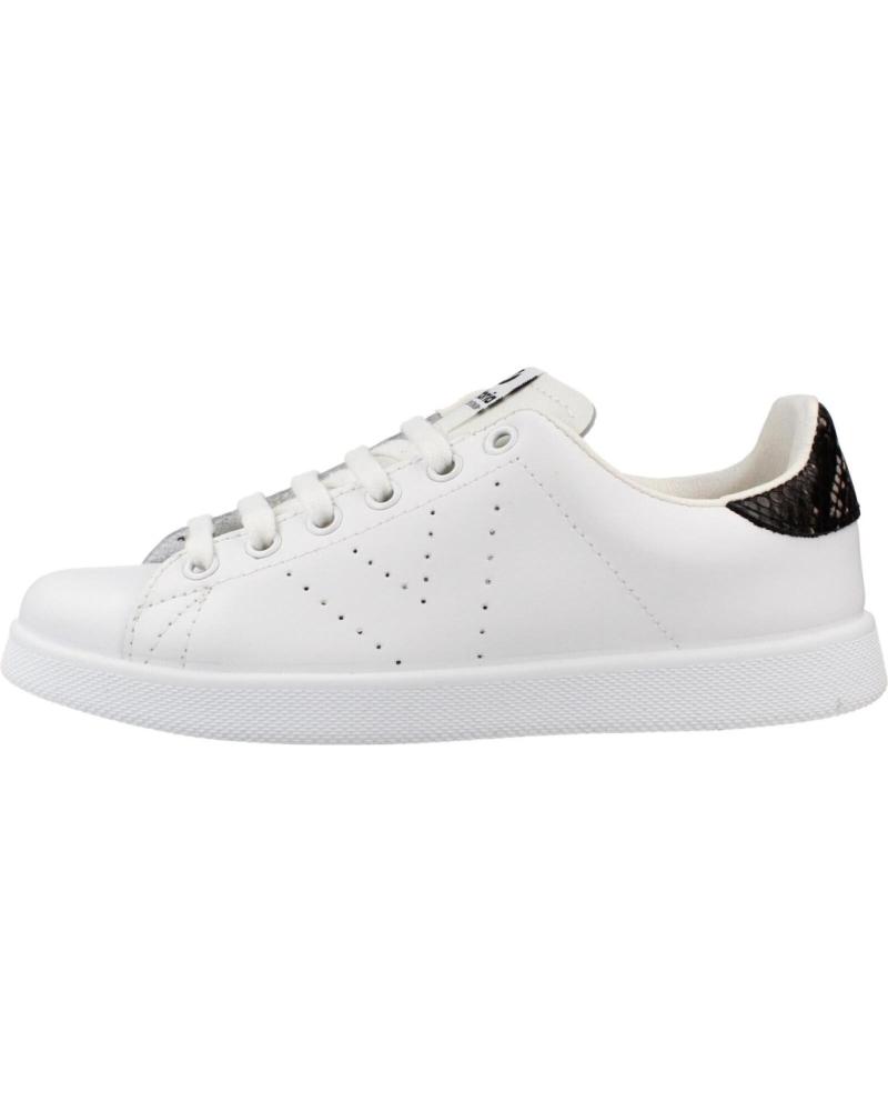 VICTORIA ZAPATILLAS 1125104 BLANCAS CON DETALLE NEGRO NEGR