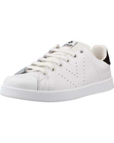 VICTORIA ZAPATILLAS 1125104 BLANCAS CON DETALLE NEGRO NEGR