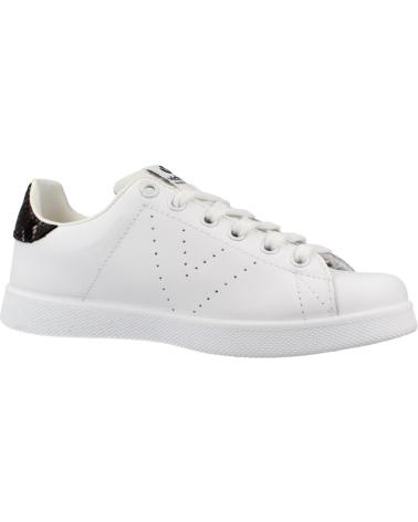 VICTORIA ZAPATILLAS 1125104 BLANCAS CON DETALLE NEGRO NEGR