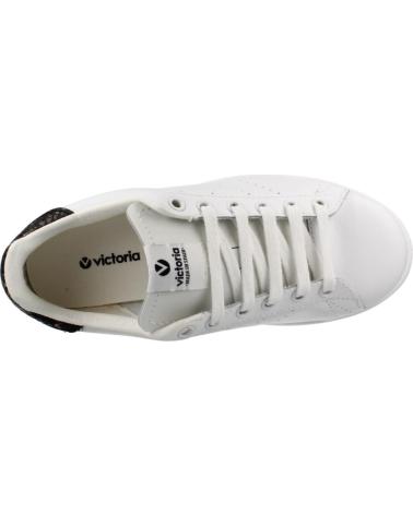 VICTORIA ZAPATILLAS 1125104 BLANCAS CON DETALLE NEGRO NEGR