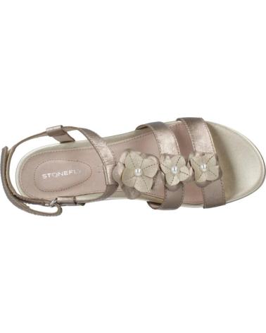 STONEFLY SANDALIAS EVE 21 LAMINATED LTH ORO Z00