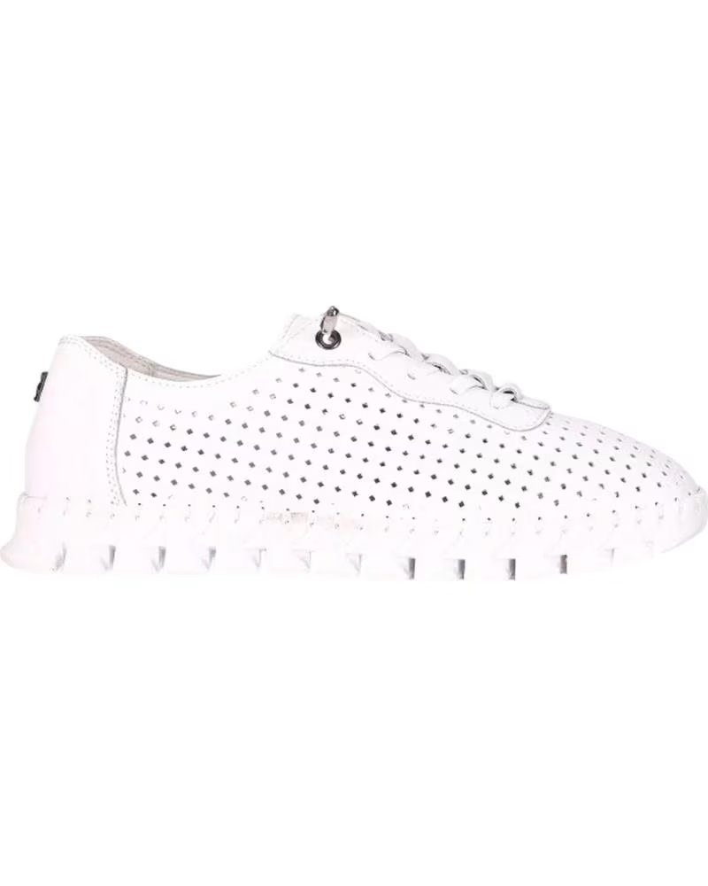 CHIKA10 SNEAKERS RE FLORES TRAFORATE BIANCO BLANCO