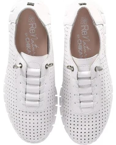 CHIKA10 SNEAKERS RE FLORES TRAFORATE BIANCO BLANCO