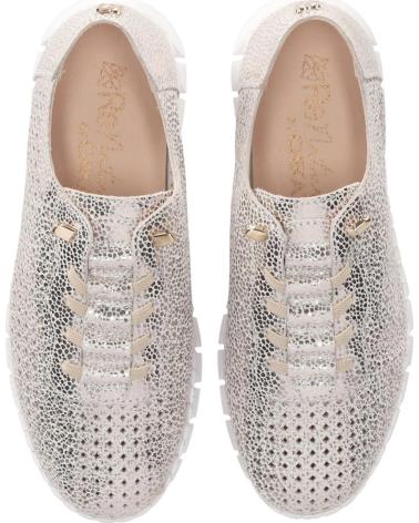 CHIKA10 ZAPATILLAS DEPORTIVAS RE FLORES ORO