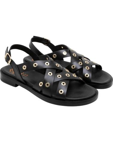 PORRONET SANDALIA 3234 CON OJALES NEGRO
