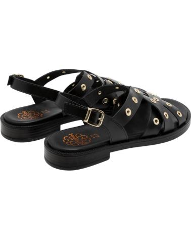 PORRONET SANDALIA 3234 CON OJALES NEGRO