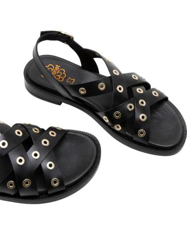 PORRONET SANDALIA 3234 CON OJALES NEGRO