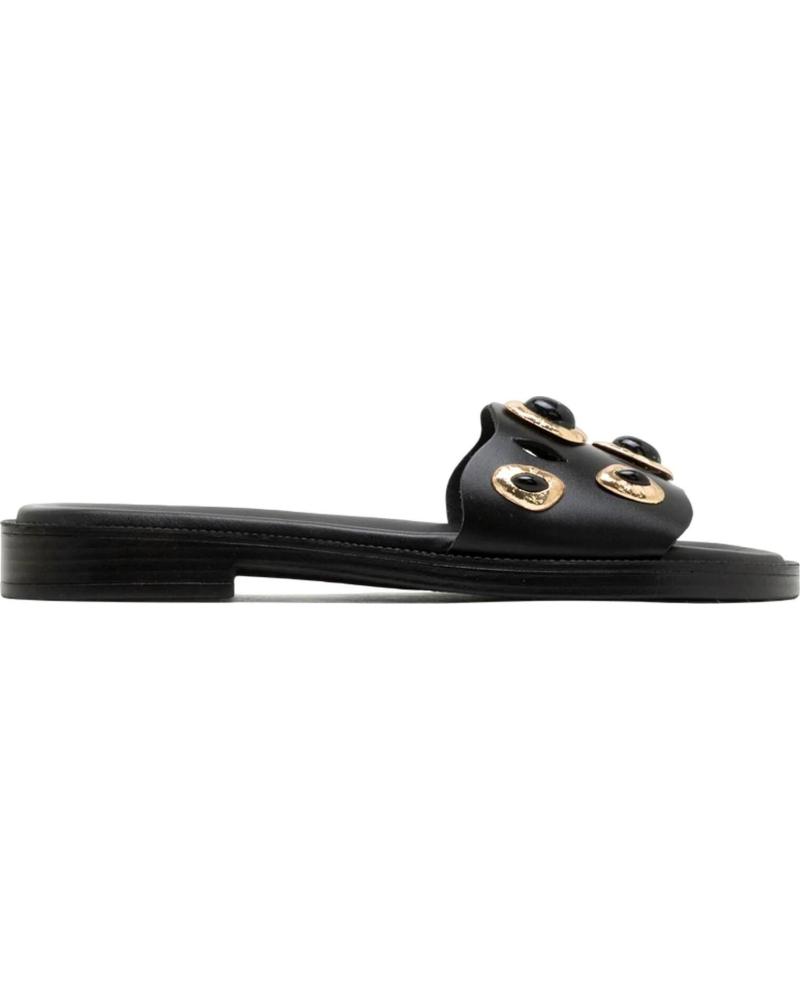PORRONET SANDALIAS PLANAS 3236 CON DETALLES METÁLICOS NEGRO