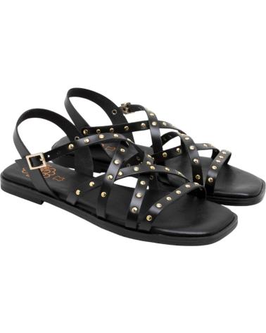 PORRONET SANDALIAS PLANAS 3223 CON TACHUELAS MARRóN