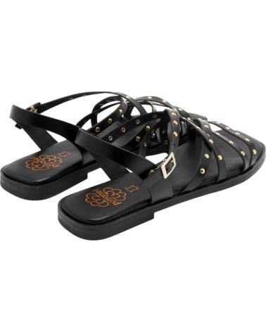 PORRONET SANDALIAS PLANAS 3223 CON TACHUELAS MARRóN