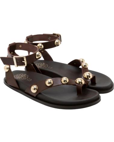 PORRONET SANDALIA 3290 CON TACHUELAS EN COLOR MARRÓN