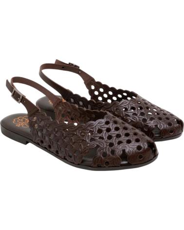 PORRONET SANDALIA 3203 TROQUELADA MARRÓN