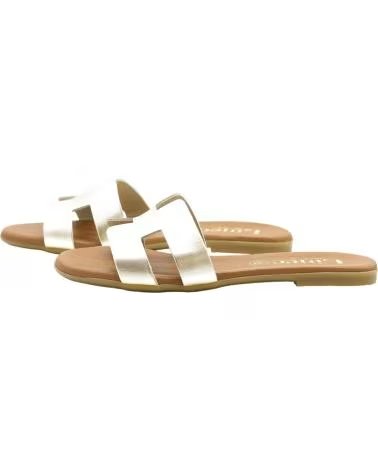LINCE SANDALIAS PLANAS BONTRE 92802 EN TONO ORO