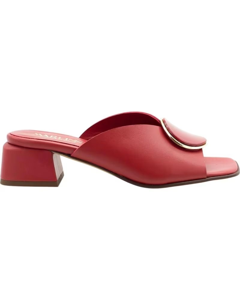 LINCE SANDALIAS BONTRE 65457 ROJAS CON TACÓN BLOQUE ROJO