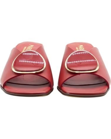 LINCE SANDALIAS BONTRE 65457 ROJAS CON TACÓN BLOQUE ROJO