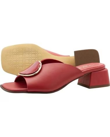 LINCE SANDALIAS BONTRE 65457 ROJAS CON TACÓN BLOQUE ROJO