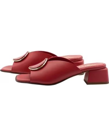 LINCE SANDALIAS BONTRE 65457 ROJAS CON TACÓN BLOQUE ROJO