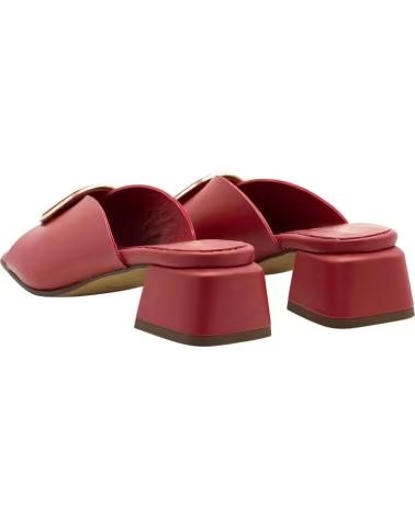 LINCE SANDALIAS BONTRE 65457 ROJAS CON TACÓN BLOQUE ROJO