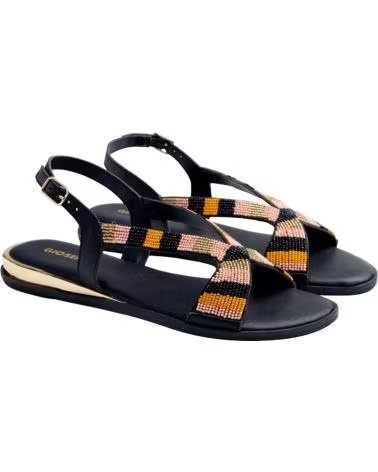 GIOSEPPO SANDÁLIAS 79068-P COM TIRAS MULTICOLORIDAS NEGRO