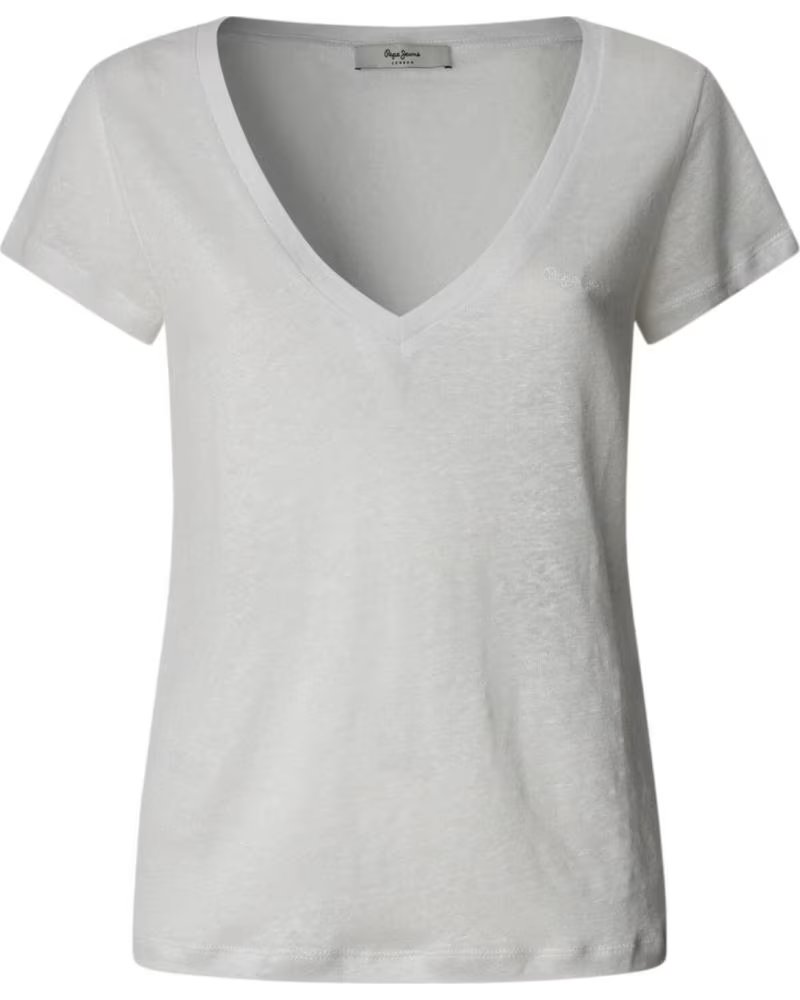PEPE JEANS CAMISETA PL506048 CUELLO EN V BLANCO