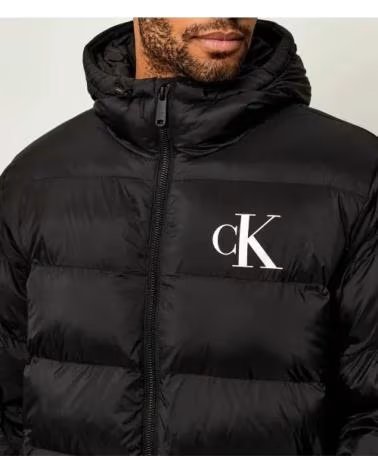 CALVIN KLEIN GIACCA IMBOTTITA CON CAPPUCCIO NEGRO