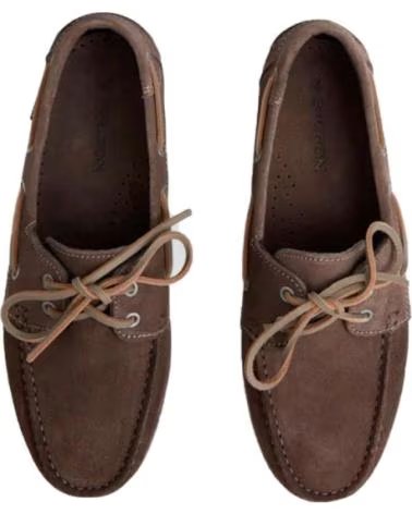 SILBON ZAPATILLAS ZAPATO SPORT NAUTICO EN PARA HOMBRE MARRON