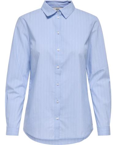 ONLY CAMISA DE ALGODÓN AZUL
