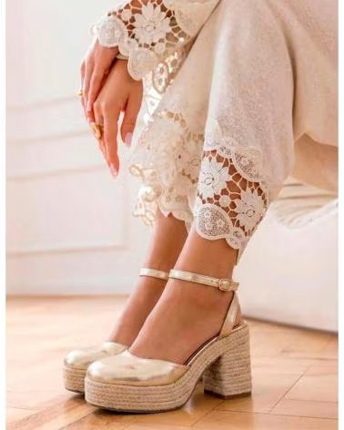 BUBBLE BOBBLE Sandalias De Tacon Md6106 en dorado para mujer ORO