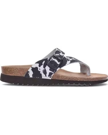INTERBIOS SANDALI 7119MM CON STAMPA ANIMALIER VACANEGRO