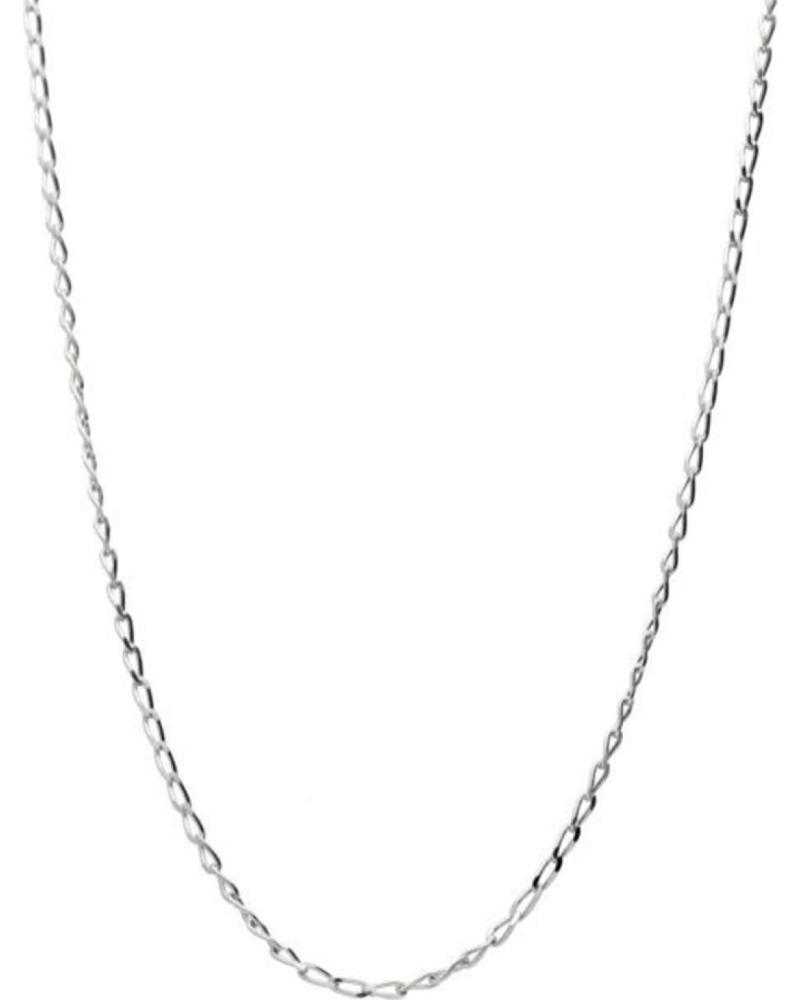 MINOPLATA CADENA DE PLATA DE LEY RODIADA 040 - 40 CM