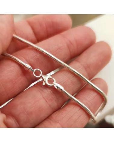 MINOPLATA CADENA DE PLATA COLA DE RATÓN 70 CM Y 18 MM
