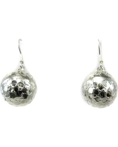 MINOPLATA PENDIENTES DE PLATA 12 MM CON TALLA BALÓN