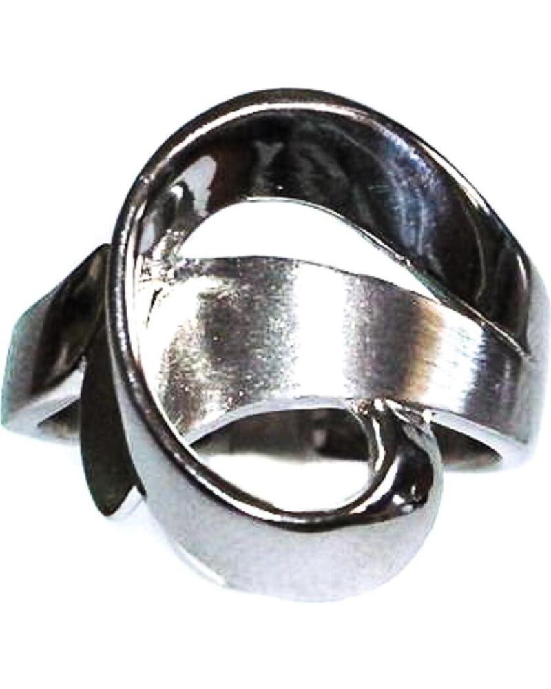 MINOPLATA ANILLO DE PLATA RODIADA CON ACABADO BRILLO Y SATINADO