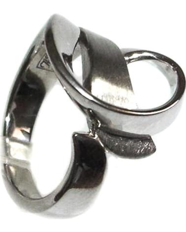 MINOPLATA ANILLO DE PLATA RODIADA CON ACABADO BRILLO Y SATINADO