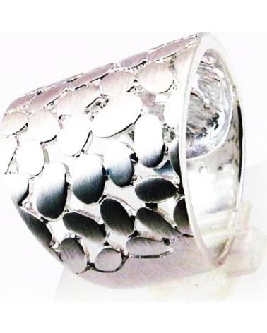 MINOPLATA ANILLO EN PLATA DE LEY SATINADA